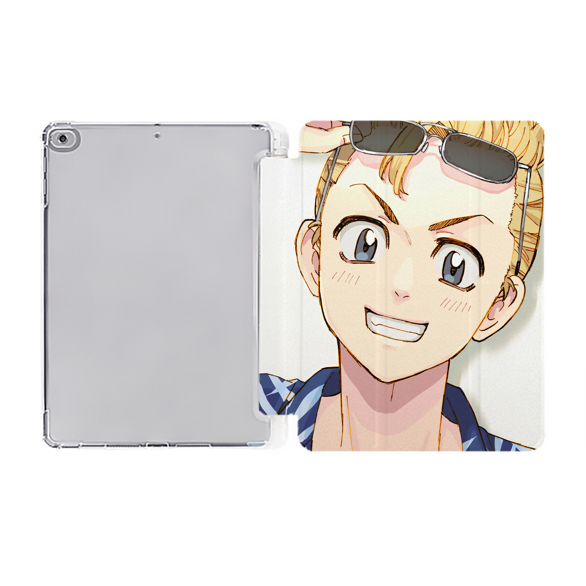 （画像用） ウルトラマン Ultraman IPad ケース ペン収納付き 三つ折りスタンド PUレザー×シリコン 対応機種9.5/10.5/10.9インチ